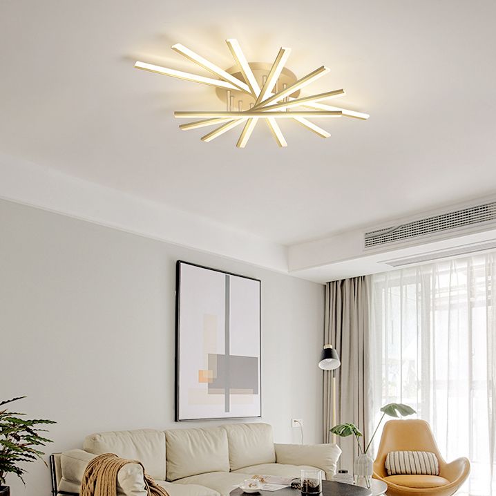 Luces de techo montados con rubor Sputnik LED Simplicidad de iluminación para dormitorio