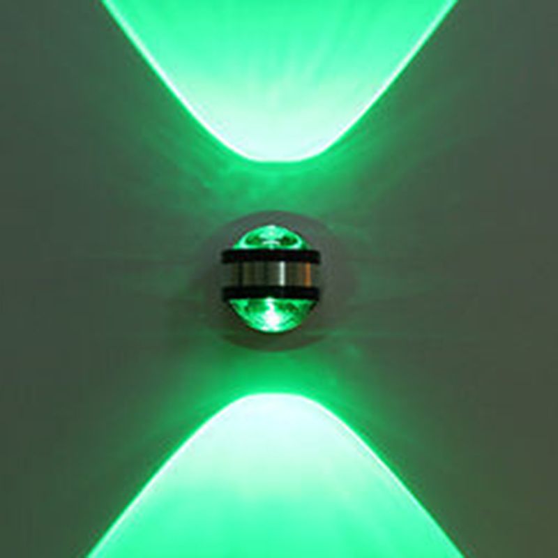 Éclairage mural en métal rond