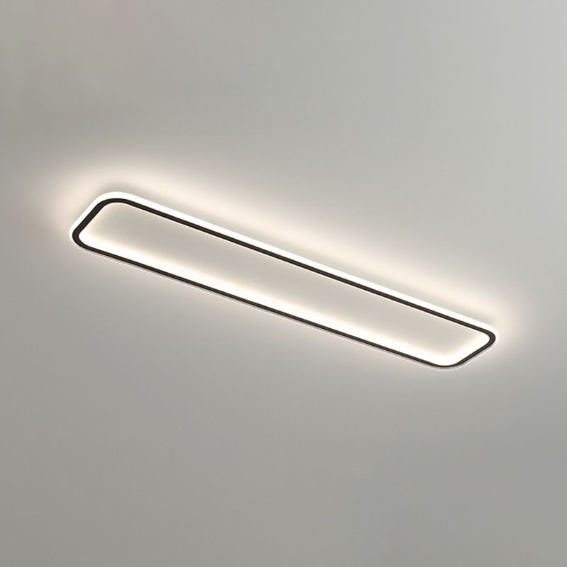 Metal Square Shape Flush Mount Light Modern Style 1 Light Flush Mount Light Fixtures