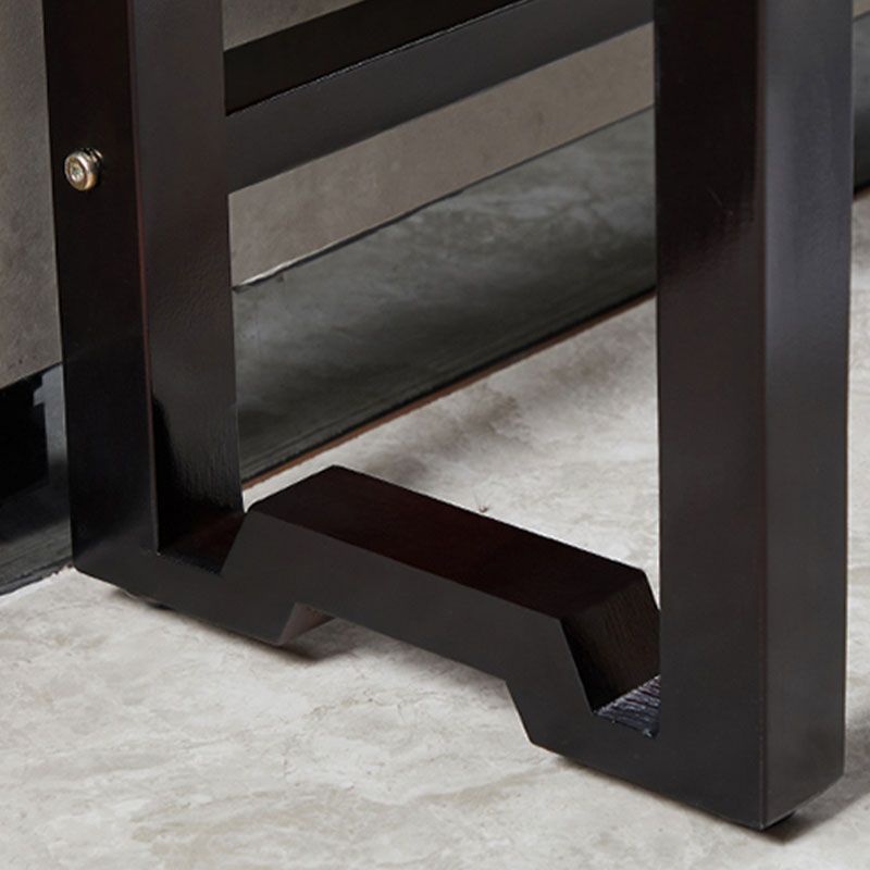 Rectangle Contemporary Console Table Dark Brown Wood Console Sofa Table