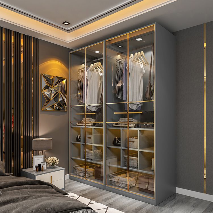 Contemporary Style Wardrobe Wood Wardrobe Closet for Bedroom
