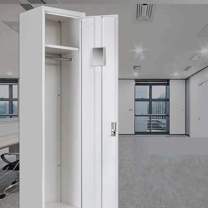 15"L White Wardrobe Armoire Modern Storage Cabinet for Home Use