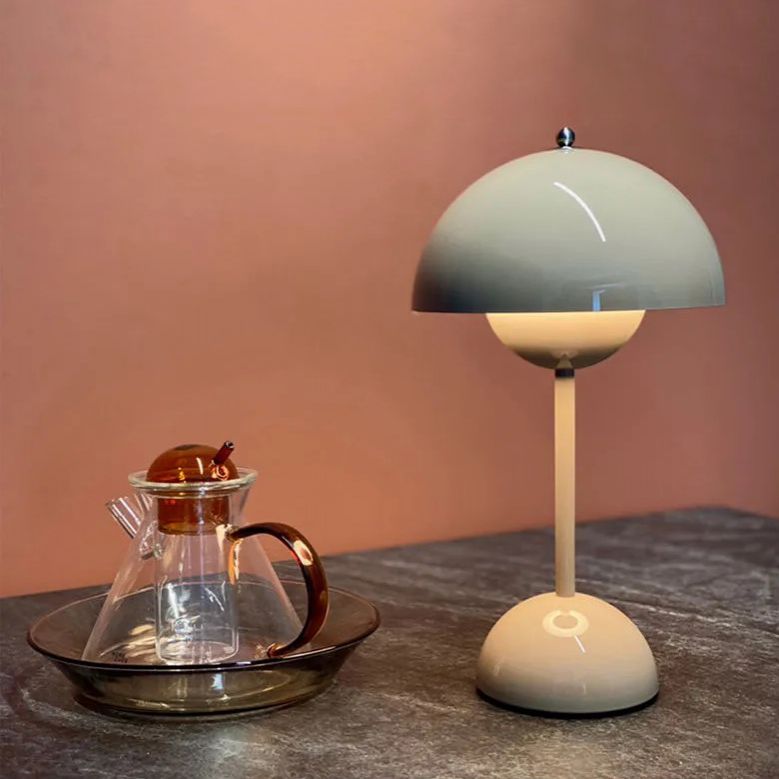 Dome Shape Table Lamp Modern Style Metal Single Light Table Light