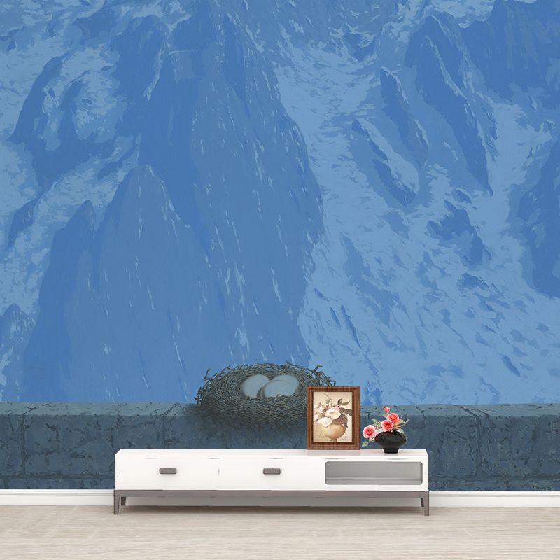 Blue Surrealistic Wall Covering Murals Full Size the Domain of Arnheim Painting Wall Art for Home