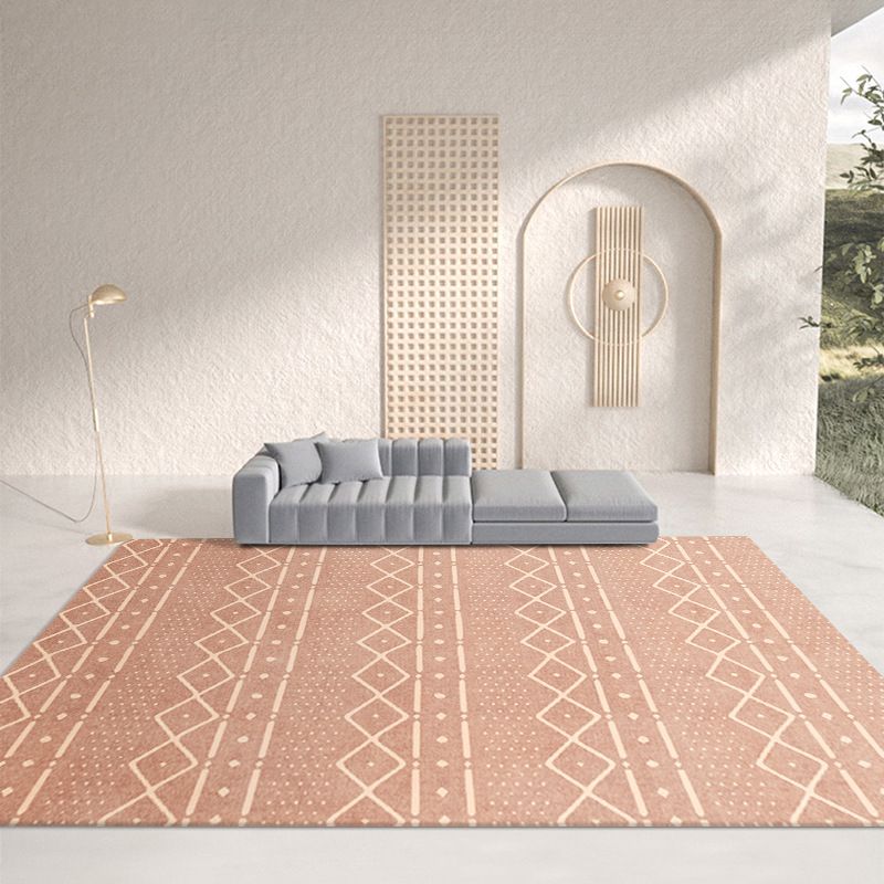 Geel retro tapijt polyester patroon tapijt vlekbestendig tapijt voor woonkamer