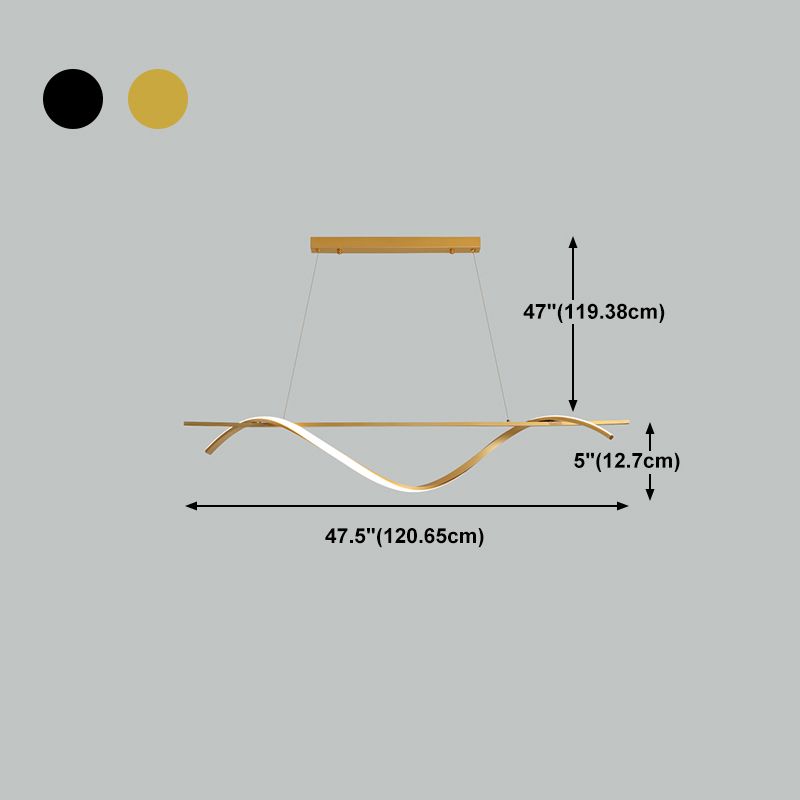 1-leichte Inselbeleuchtungskörper modern