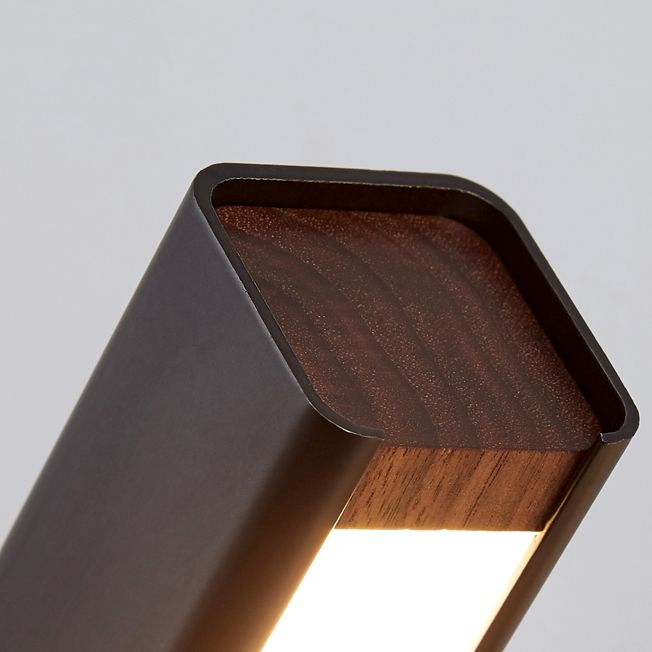 Rectangular Aluminium Rotatable Wall Sconce in Modern Concise Style Wrought Iron LED Wall Light with Wooden Decoration