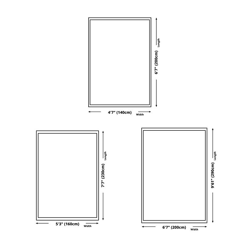 Gold Line Carpet Polyester Modern Carpet Washable Carpet for Living Room