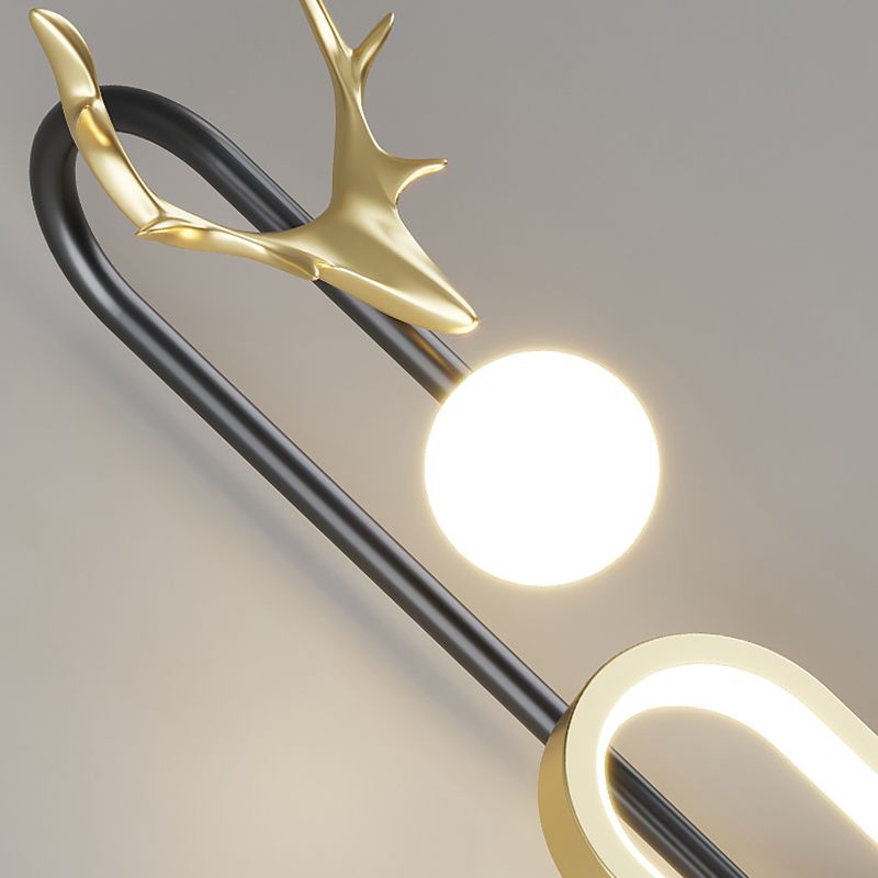 Moderner Stil Metall Wandleuchte kreative LED -Wandleuchte Leuchten für Schlafzimmer