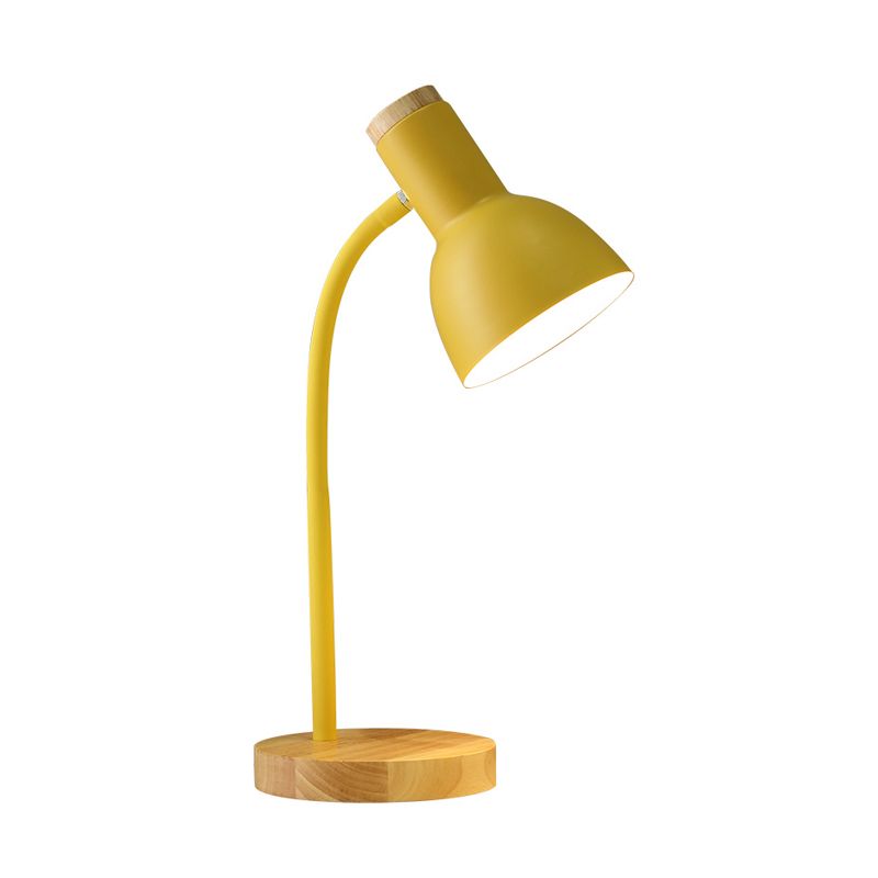 Modern Style Conical Nightstand Lamp Metal 1-Light Table Light for Bedroom