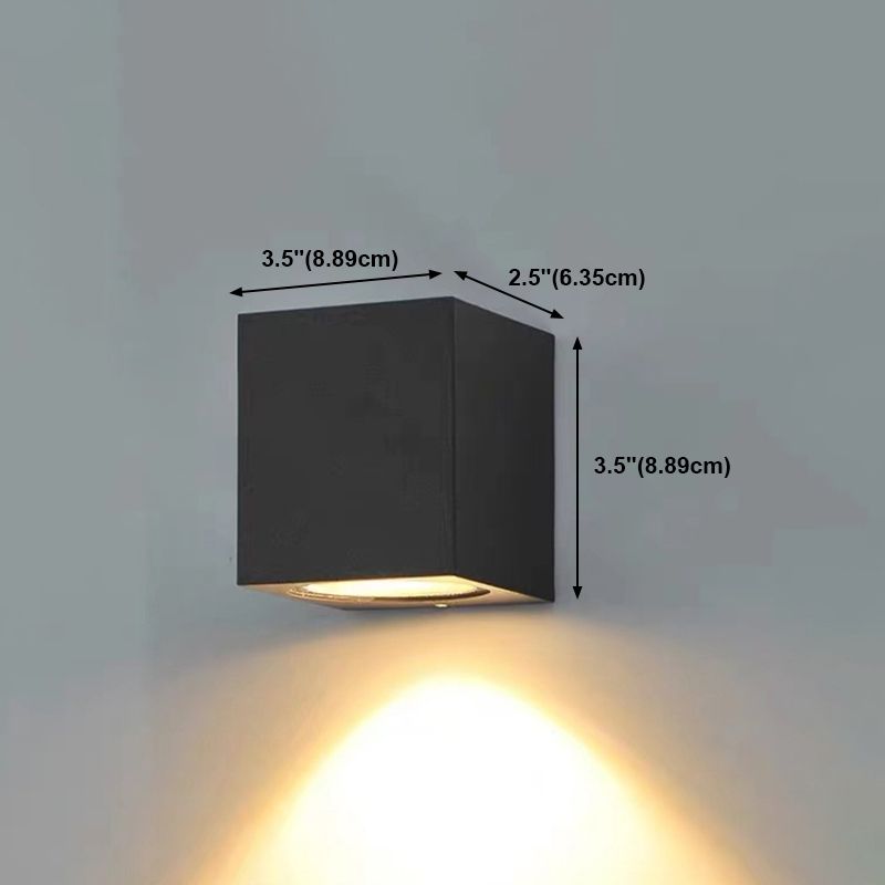 Luminaires d'éclairage mural géométrique de style moderne Metal 2 lumières Walle Gasher Sconce