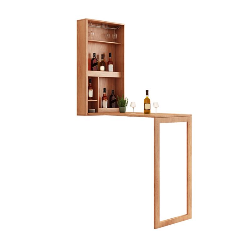 Rectangle Counter Height Pub Set 1/2/3 Pcs Wood Frame Bar Table and Stools