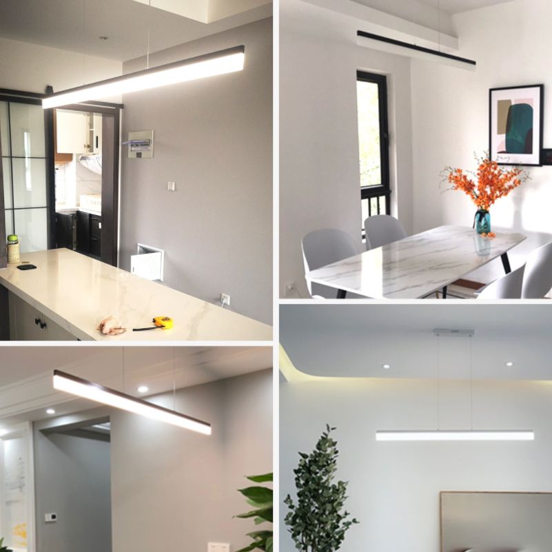 Luci del lampadario dell'isola moderna LED LED AFFEFIZIONE APPLICO LAGUE PER LA PAGA