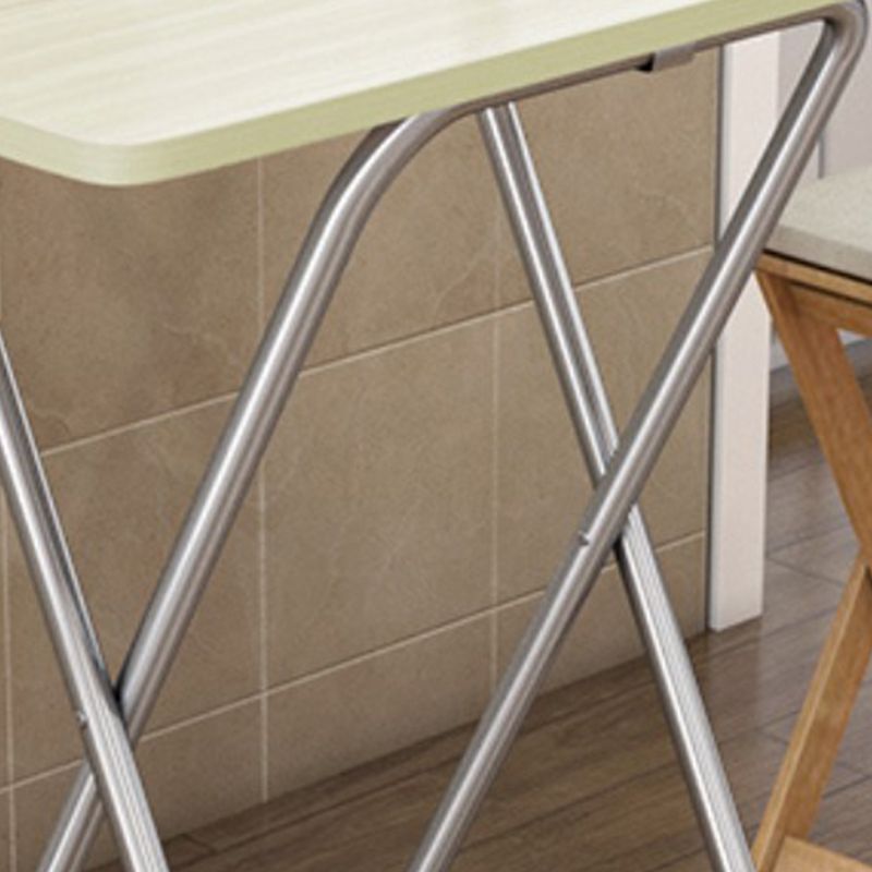 Simplicity Style Rectangle Dining Table Wooden Folding Kitchen Table
