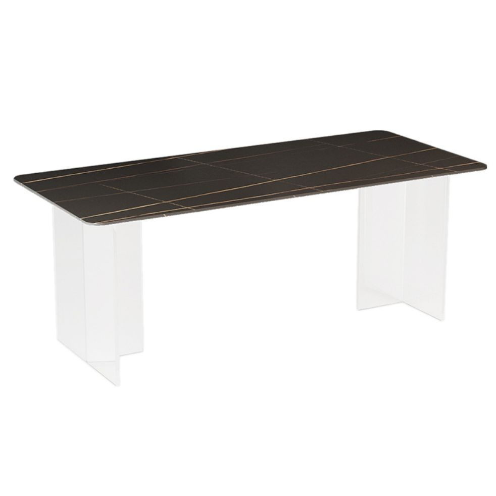 Modern 1/5 Pieces Dining Set Rectangle Stone Dining Table for Dining Room
