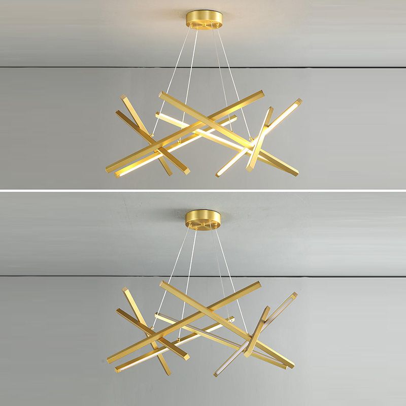 Estilo moderno colgante colgante colgante acrílico lámparas de luz para sala de estar dormitorio