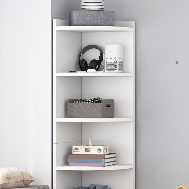 70.9" Tall Corner Triangle Cabinet Contemporary 6 - Shelf Simple Cabinet