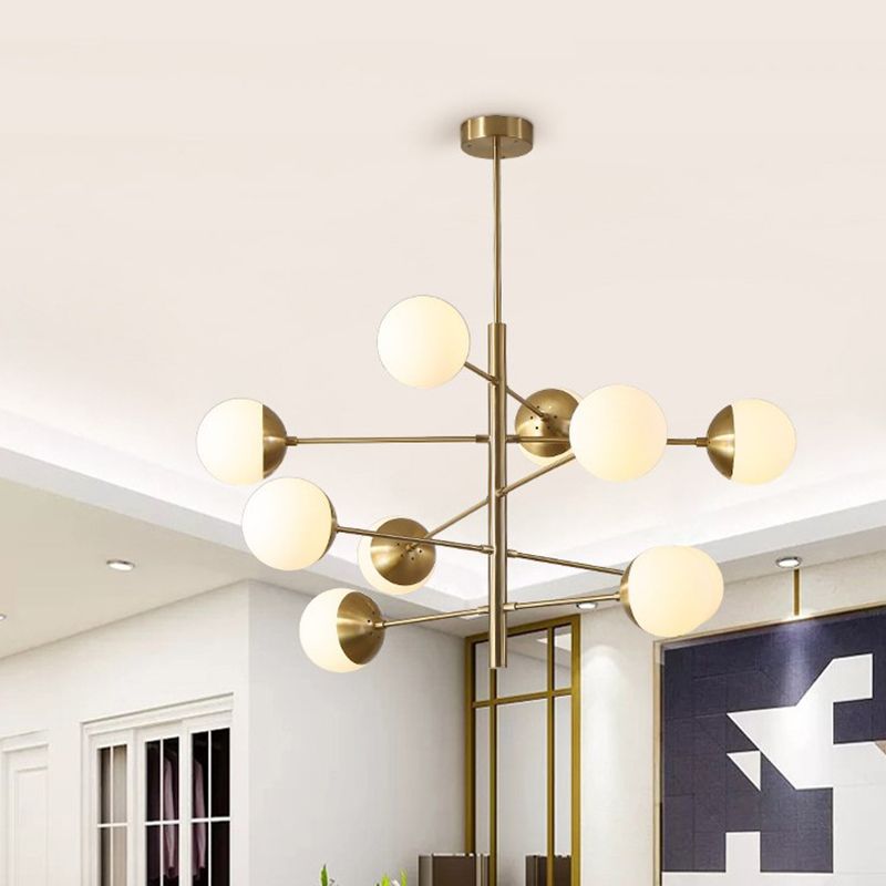 Glass Ceiling Hung Fixtures Contemporary Global Pendant Lighting for Living Room