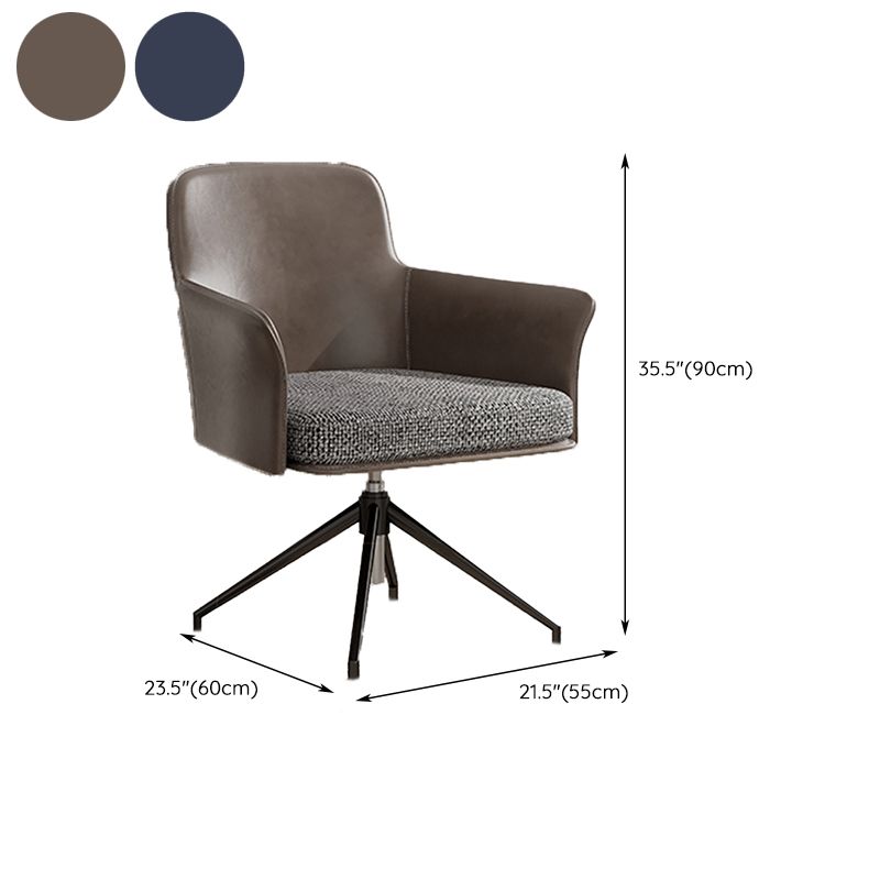 Mid Back Office Chair Contemporary Swivel Rolling Task Chair