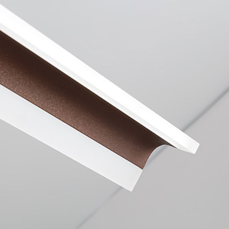 Éclairage de suspension en métal minimaliste en forme de bande LED Éclairage pour salle à manger