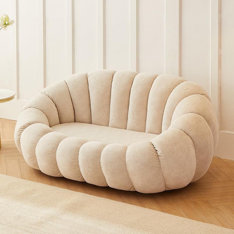 Contemporary Sofa with Sloped Arms 26.77" High Standard Sofa