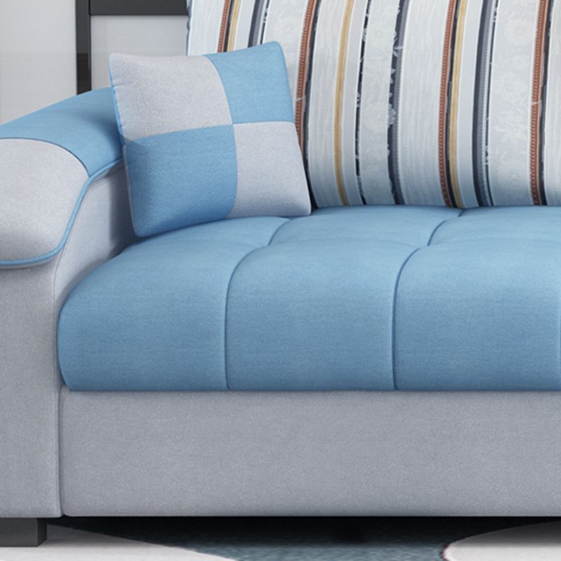 Cuscini rimovibili trapuntati divano sezionale con spazio per 3 persone