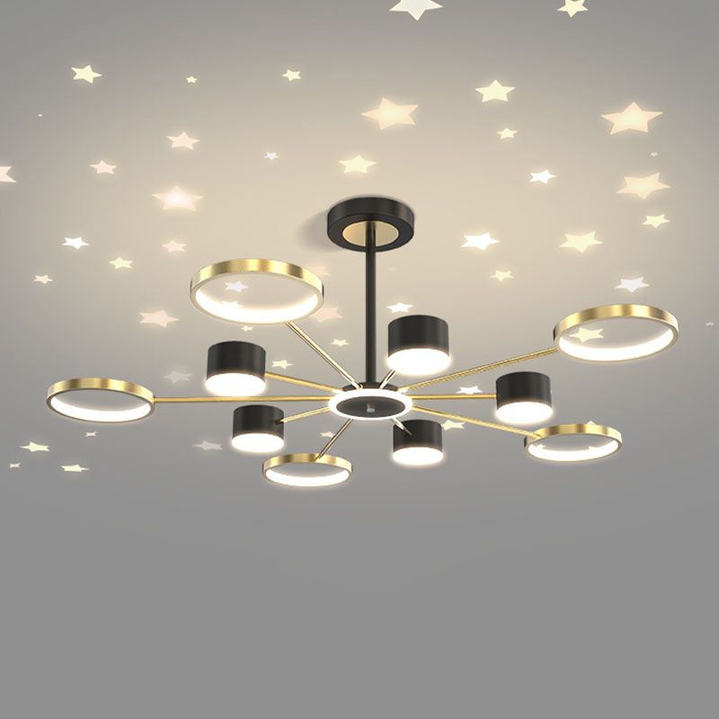 5/12 Köpfe Decke Anhänger Licht Einfachheit Kronleuchter Beleuchtung für Wohnzimmer