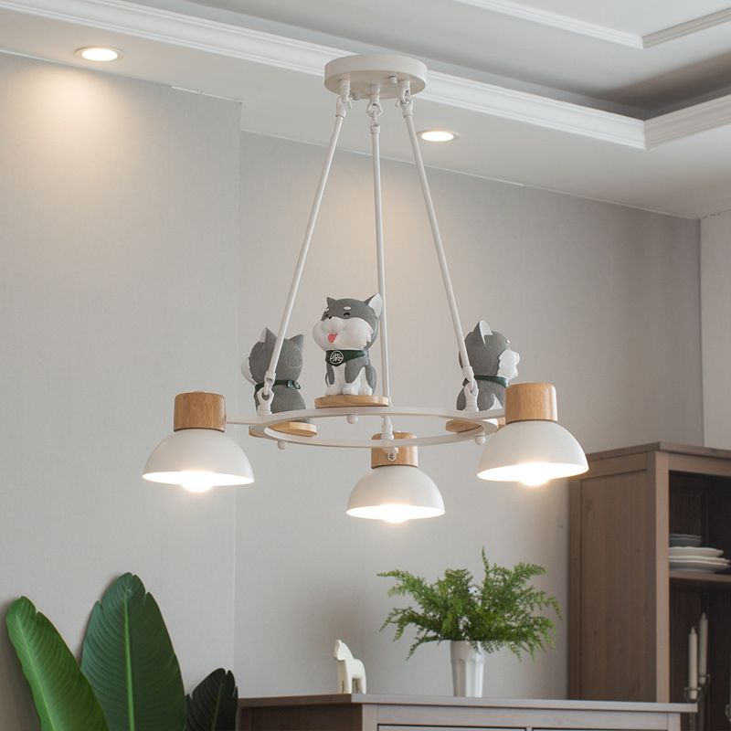 Metal Dog Hanging Pendant Lights Modern Hanging Ceiling Fixtures for Living Room