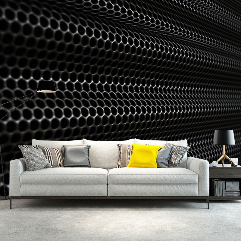 Living Room Industrial Metal Wall Mural Wallpaper Horizontal Photography Wall Covering