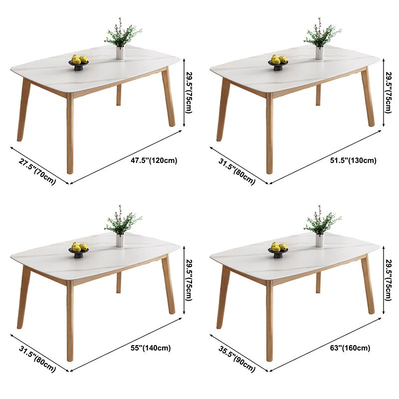 Steen eetkamer verzameling eigentijdse rechthoek eettafel voor keukenhuis