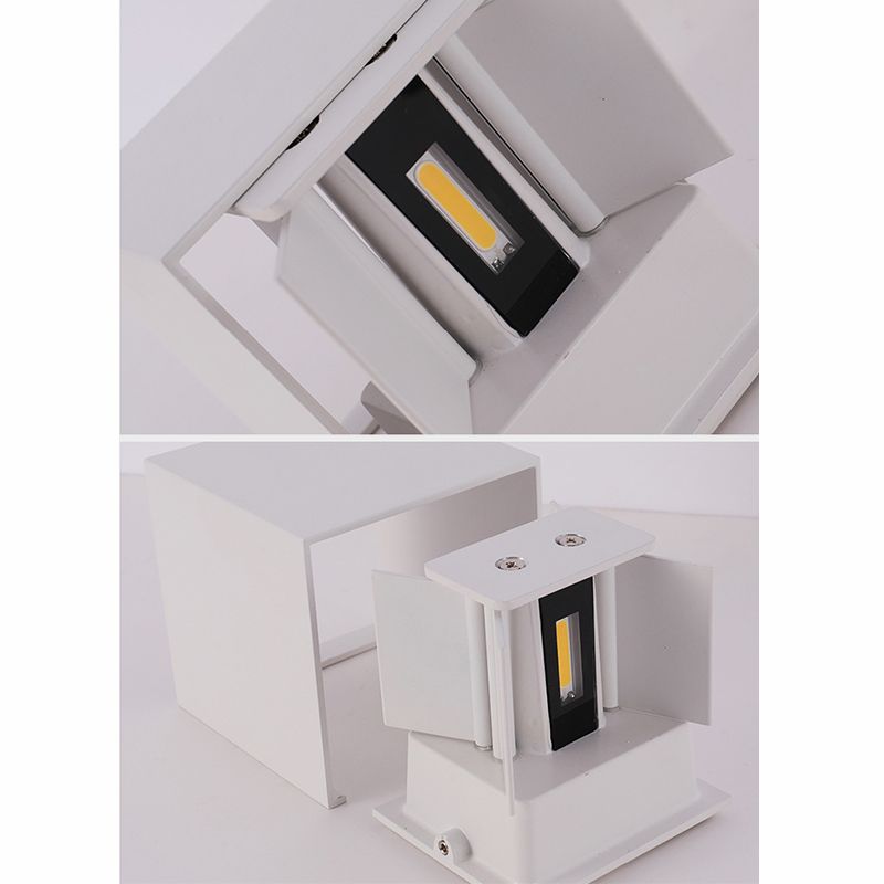 Modern Minimalist Style Geometrical Wall Mounted Light Fixture Metal 2 Lights Wall Lights