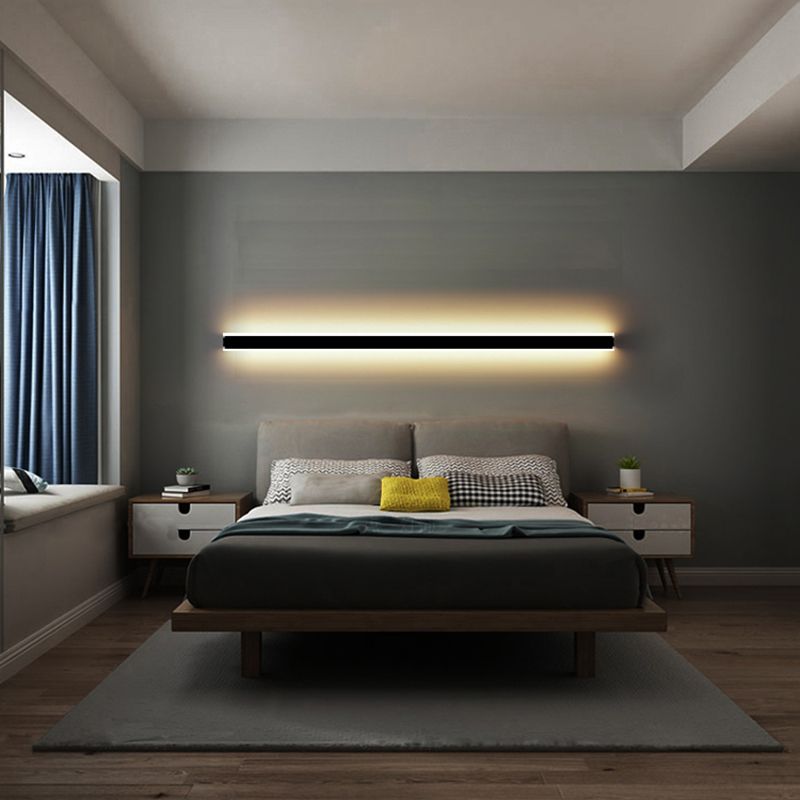 Modern Style Minimalist LED Wall Light Sconce with Acrylic Shade for Washroom