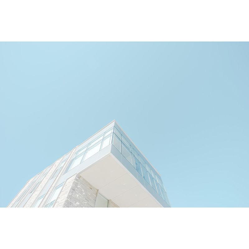 Fancy Contemporary Building Mural Horizontal Photography Living Room Wall Mural