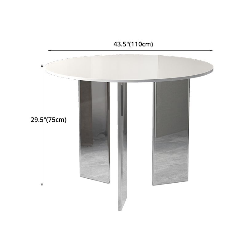 Modern 1/3 Pieces Dining Set Round Stone Dining Table for Dining Room