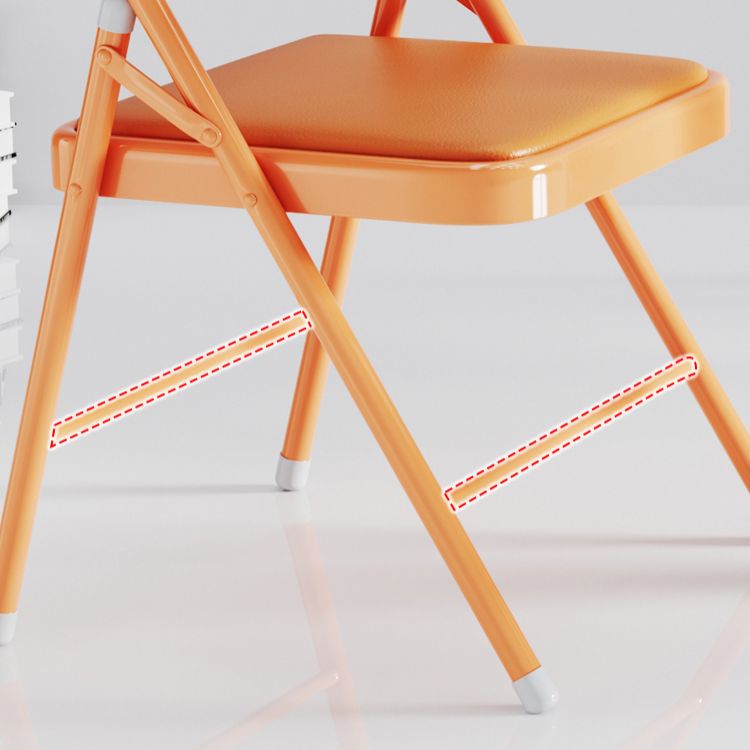 Silla lateral plegable tapizada con acabado mate, respaldo abierto contemporáneo, silla de comedor