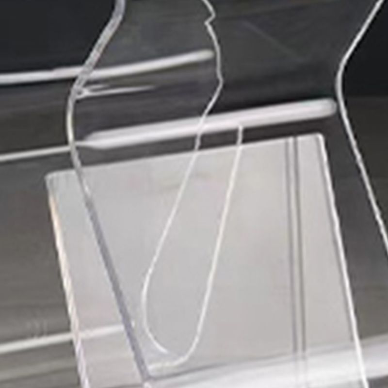 Ultra-Modern Side Table Acrylic Pedestal Accent Side Table for Living Room