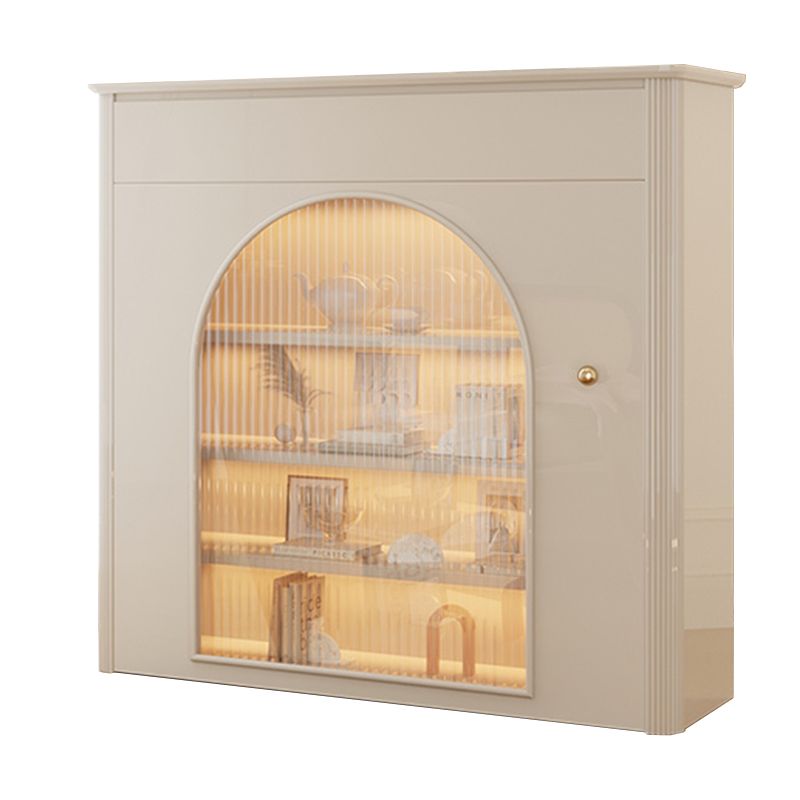 Glam Style Dining Buffet Stone Sideboard Table with Cabinet for Kitchen