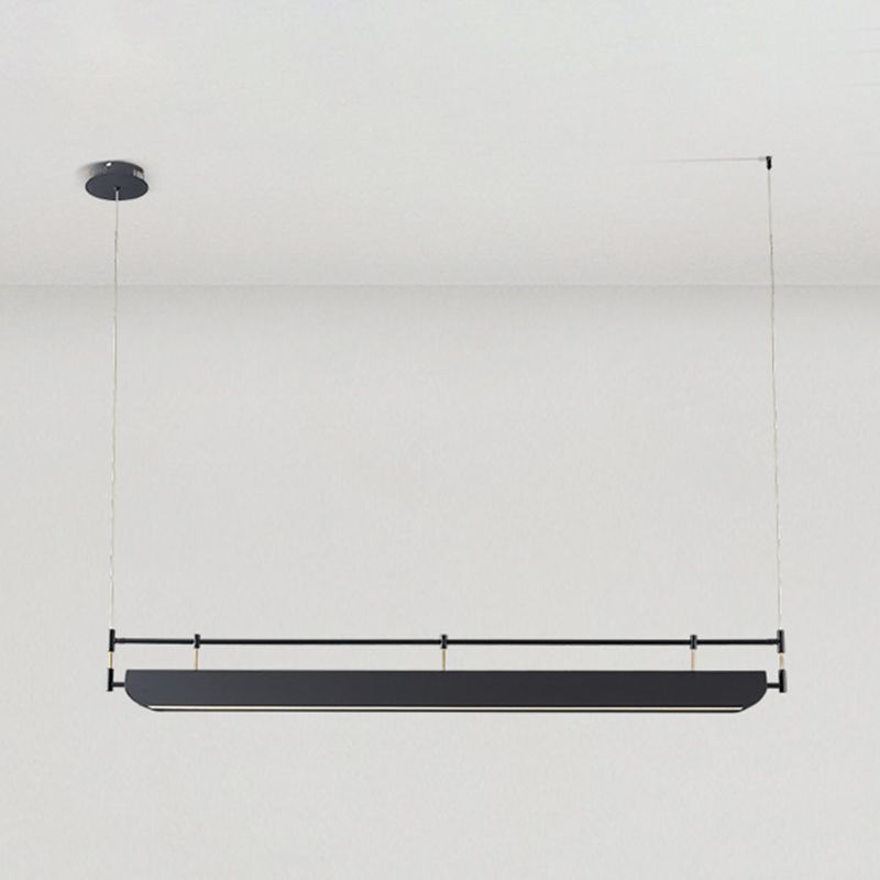 Industrial Style Iron Hanging Lamp Rectangle Shape Island Light Fixture for Dining Table