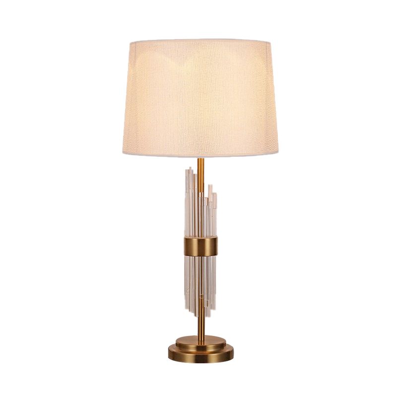 Gold Flare Task Lighting Modernismus 1 Kopf Stoff Lesebuch Licht für Wohnzimmer