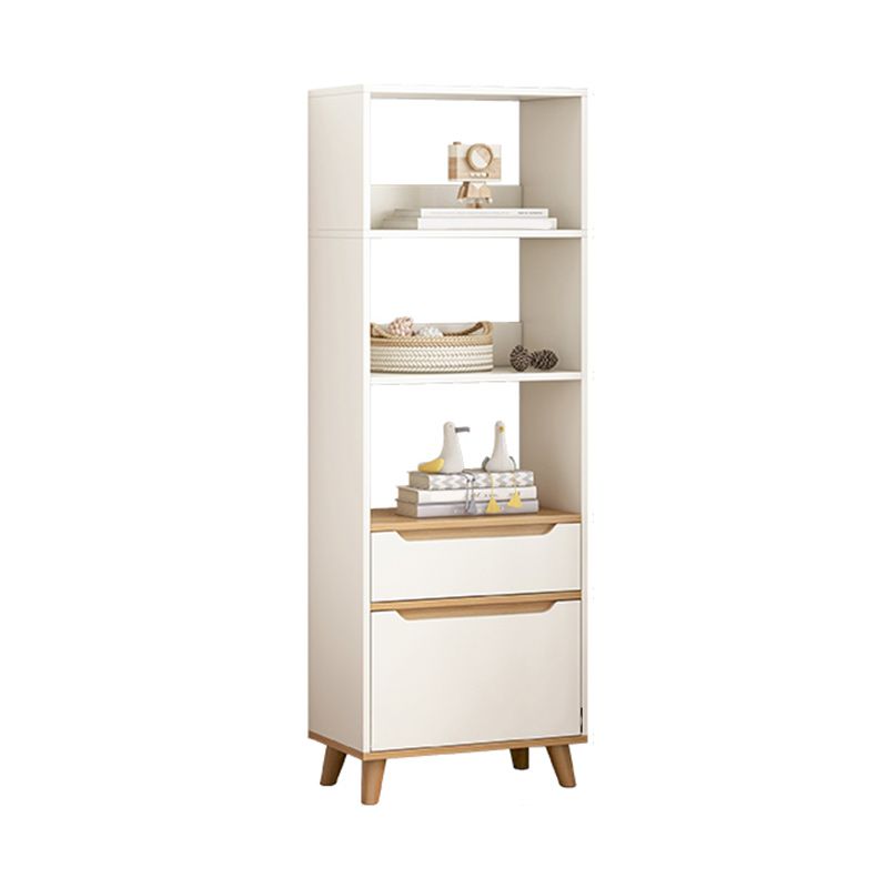 Contemporary Style Simple Wood Chest with Shelves for Living Room