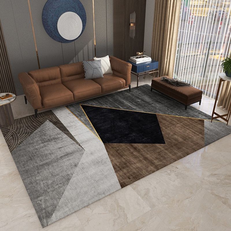 Minimalistisch woninginrichting Tapijt tapijt veelkleuren abstract tapijt katoen mengsel wasbaar antislip achterste tapijt
