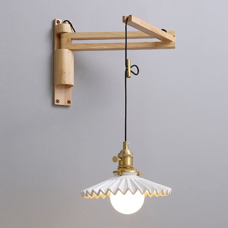 Modern Creative Wall Light Porcelain Bedside Wall Sconce Light for Bedroom