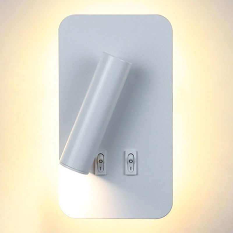 2-Light Wall Sconce Modern Style Metal Wall Lighting for Bedside