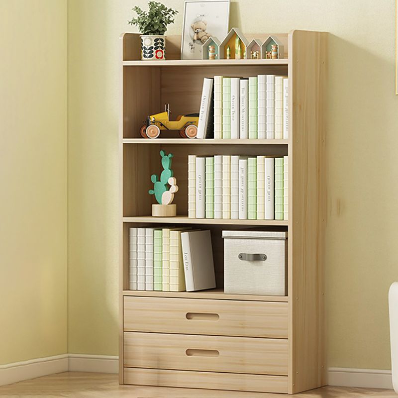 Modern Solid Wood Bookcase Closed Back Bookshelf for Any Room