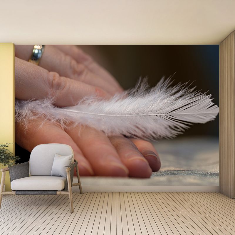 Environment Friendly Decorative Murals Feather Dining Room Wall Murals
