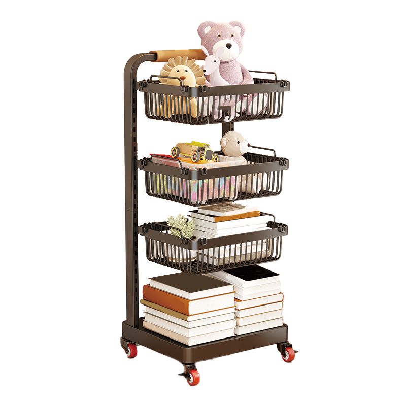 Contemporary Open Back Bookshelf Metal Vertical Bookcase for Office