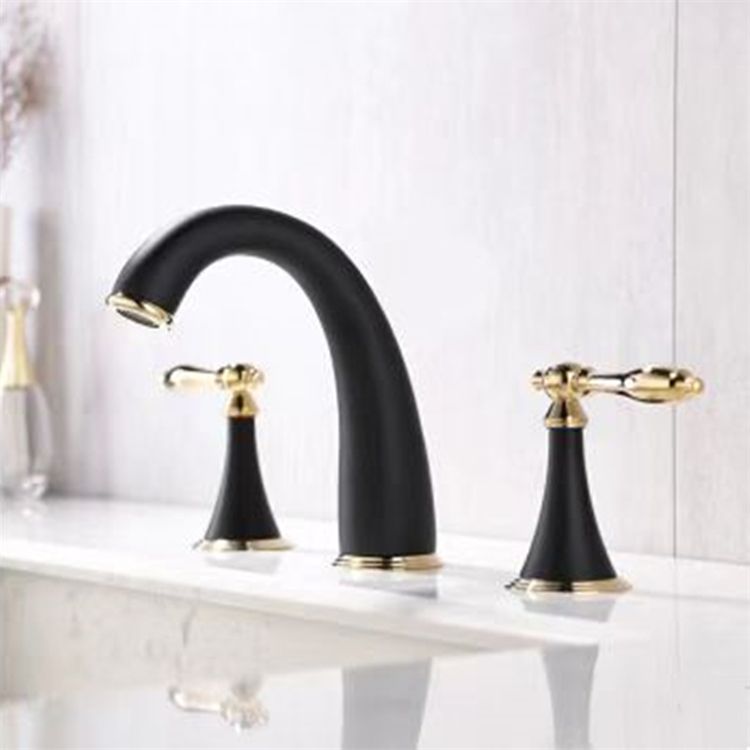 Deck Mounted Bathroom Faucet Modern Low Arc Roman Tub Faucet Trim