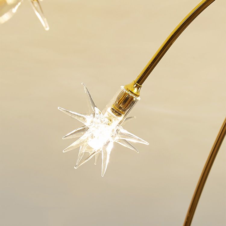 Contemporánea de lámpara de altura de la esfera de la esfera de la luz de vidrio de montura de vidrio en oro