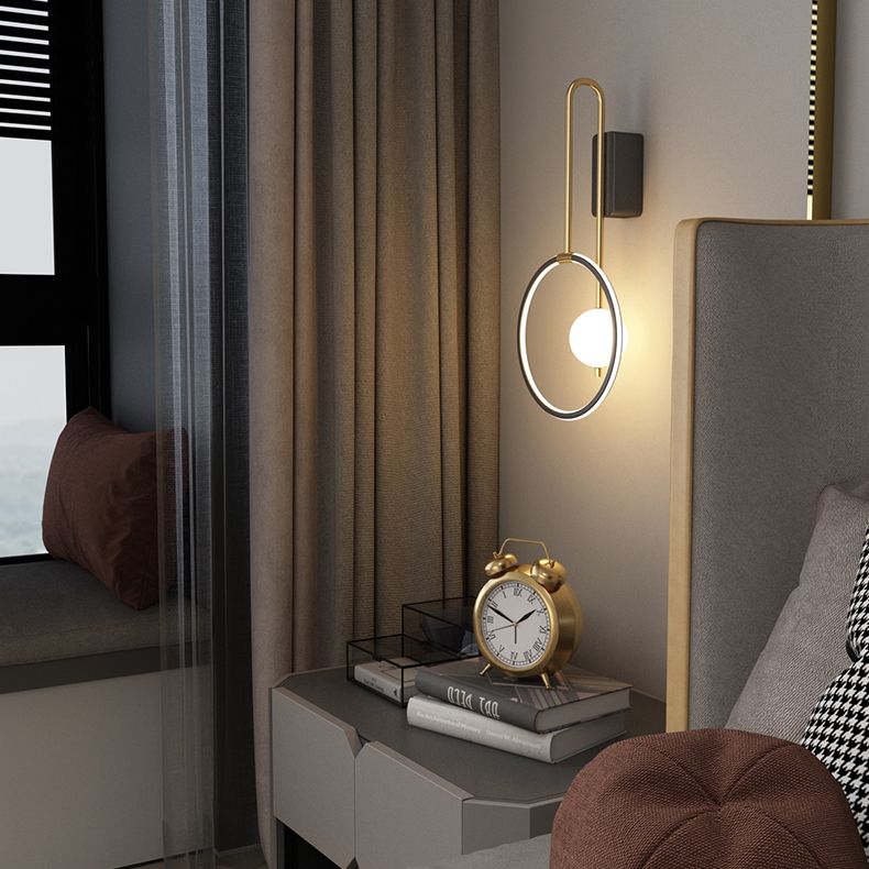 Éclairage mural rond minimaliste moderne