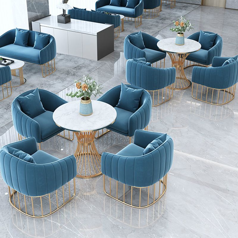 Luxury Style Sintered Stone Dining Table Single Pedestal Base Round Table for Home